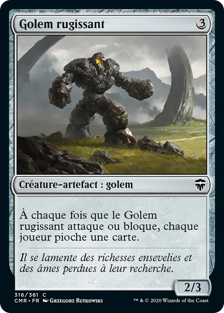 Golem rugissant — Commander Legends — Magic: The Gathering