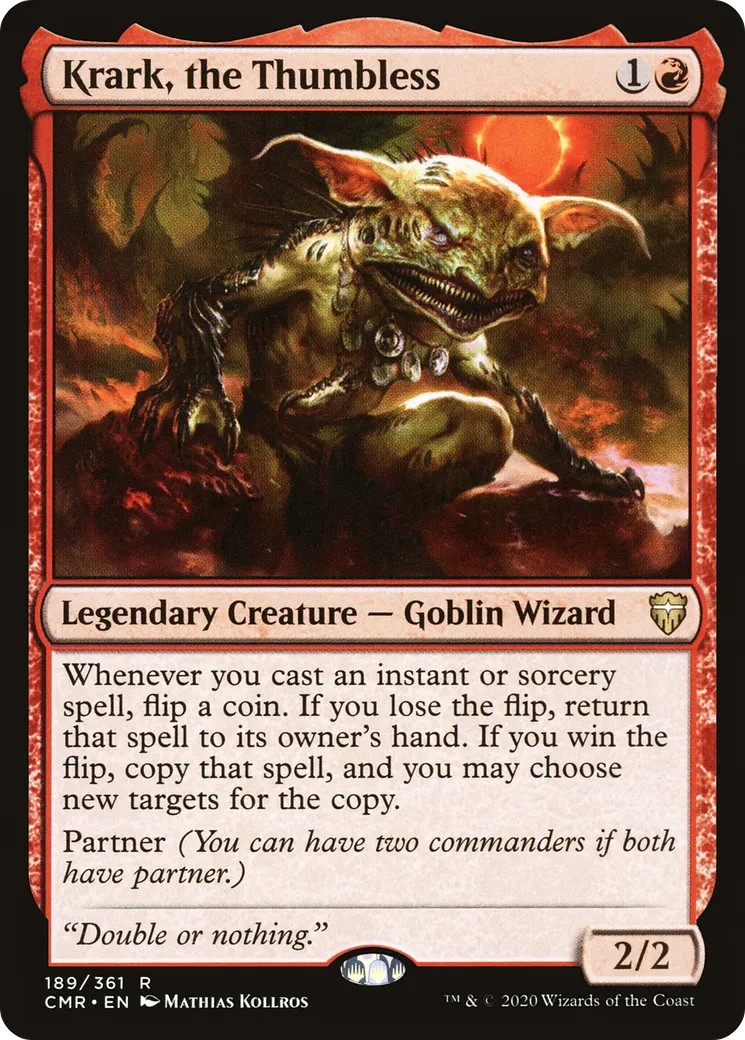 Krark, the Thumbless — Commander Legends — Magic: The Gathering