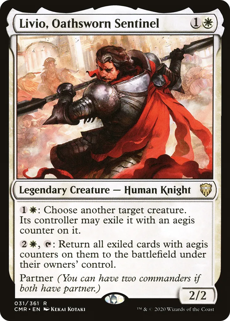 Livio, Oathsworn Sentinel — Commander Legends — Magic: The Gathering