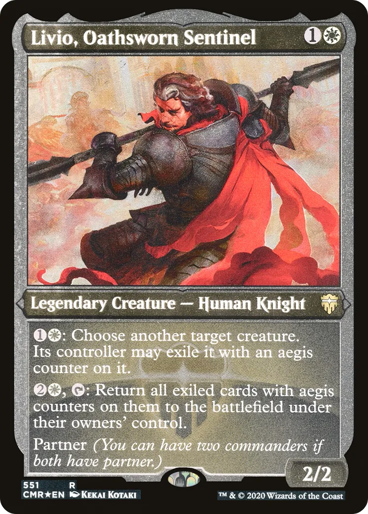 Livio, Oathsworn Sentinel — Commander Legends — Magic: The Gathering