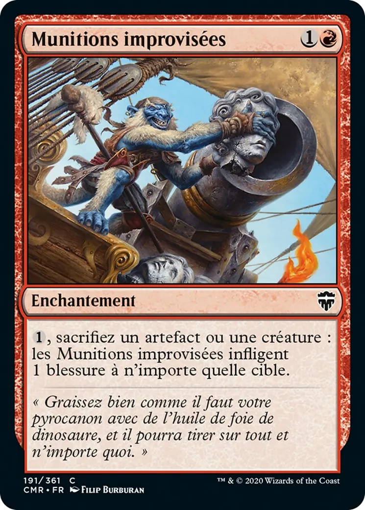 Munitions improvisées — Commander Legends — Magic: The Gathering