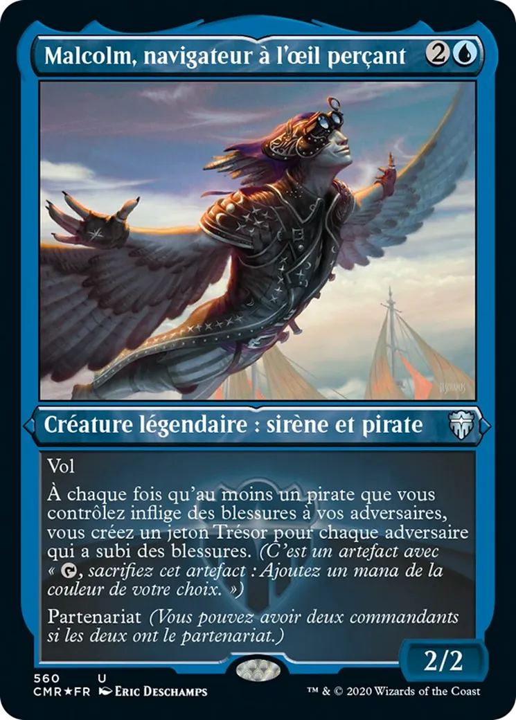 Malcolm, navigateur à l'œil perçant — Commander Legends — Magic: The Gathering