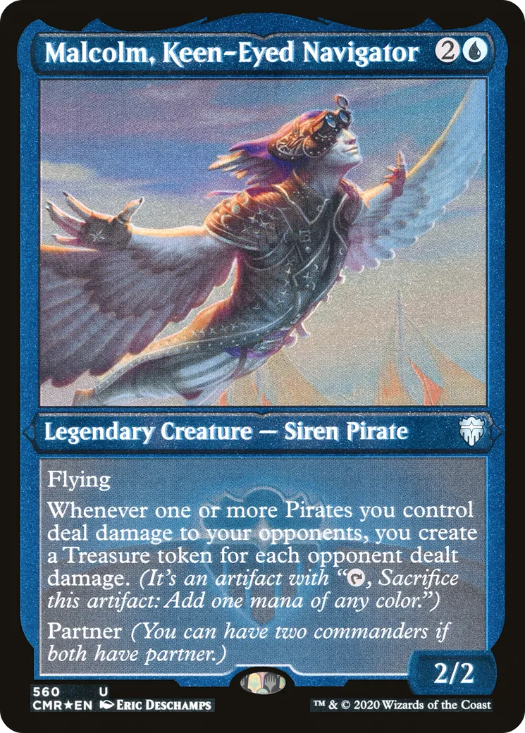 Malcolm, Keen-Eyed Navigator — Commander Legends — Magic: The Gathering