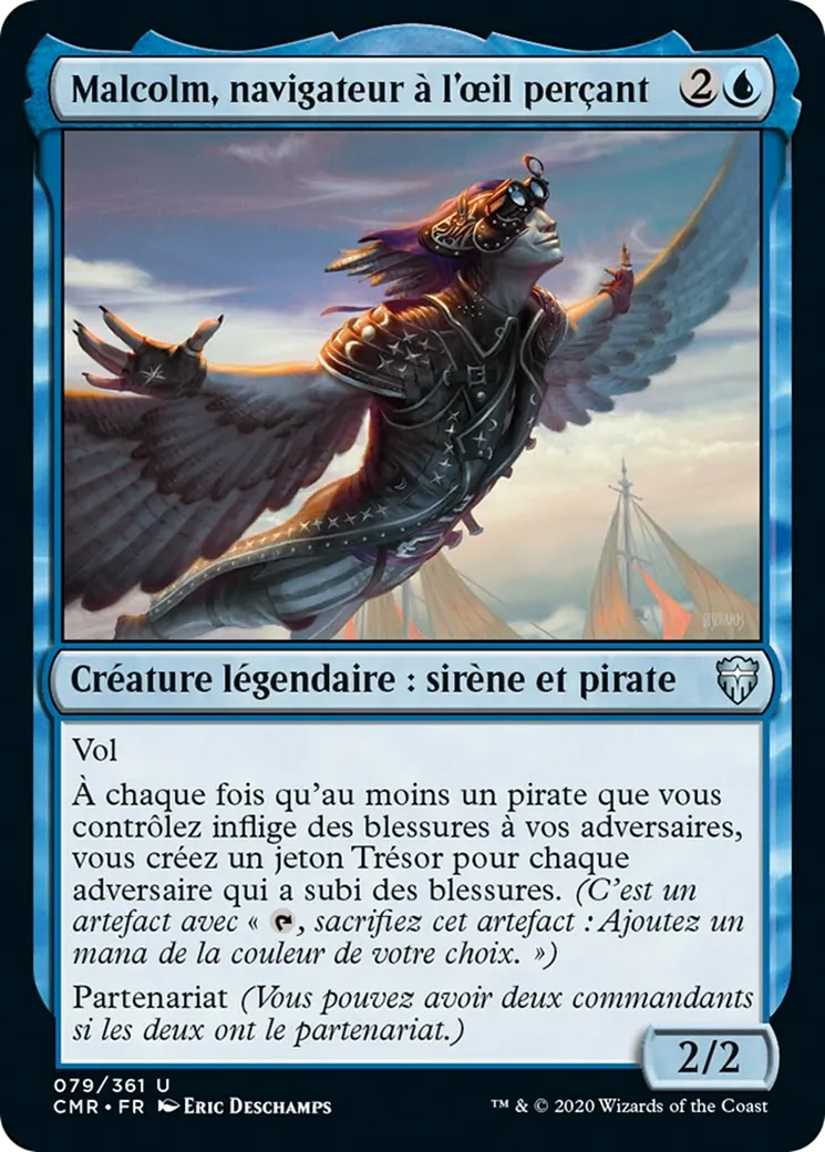 Malcolm, navigateur à l'œil perçant — Commander Legends — Magic: The Gathering
