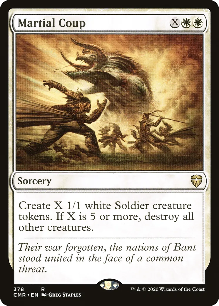 Martial Coup — Commander Legends — Magic: The Gathering