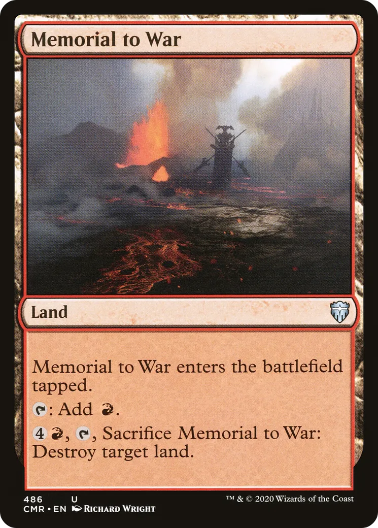 Memorial to War — Commander Legends — Magic: The Gathering