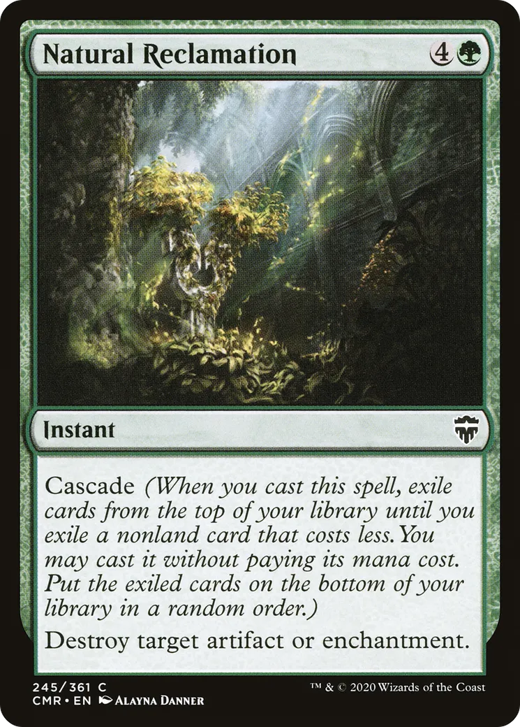 Natural Reclamation — Commander Legends — Magic: The Gathering