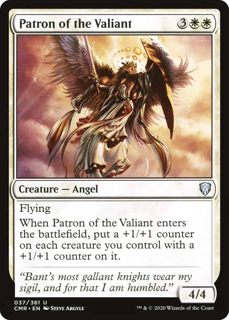Patron of the Valiant from Commander Legends - Magic: The Gathering