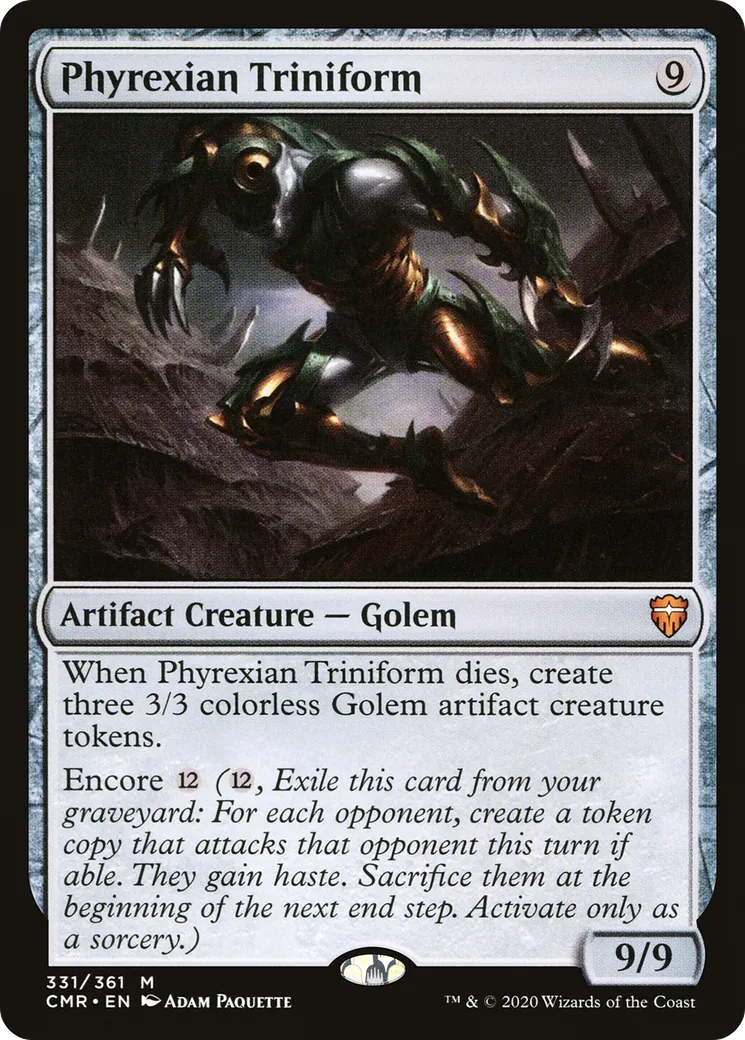 Phyrexian Triniform from Commander Legends - Magic: The Gathering
