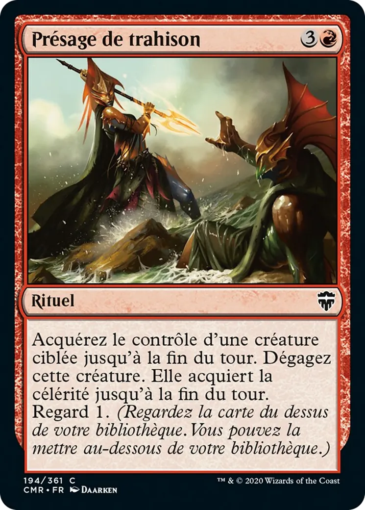 Présage de trahison — Commander Legends — Magic: The Gathering