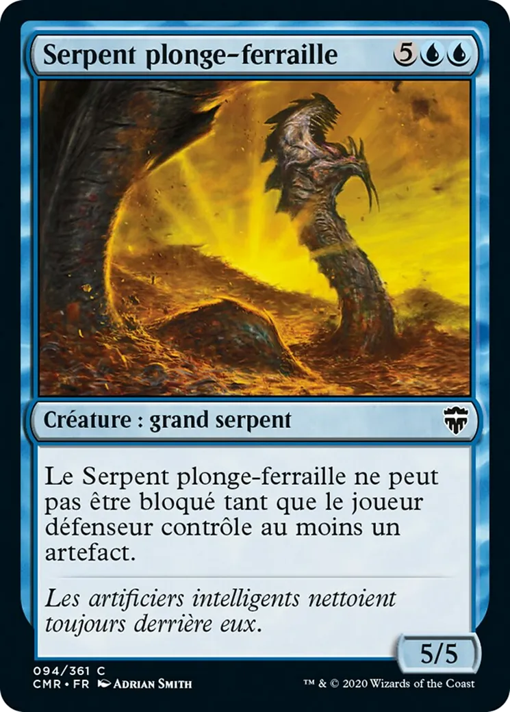 Serpent plonge-ferraille — Commander Legends — Magic: The Gathering