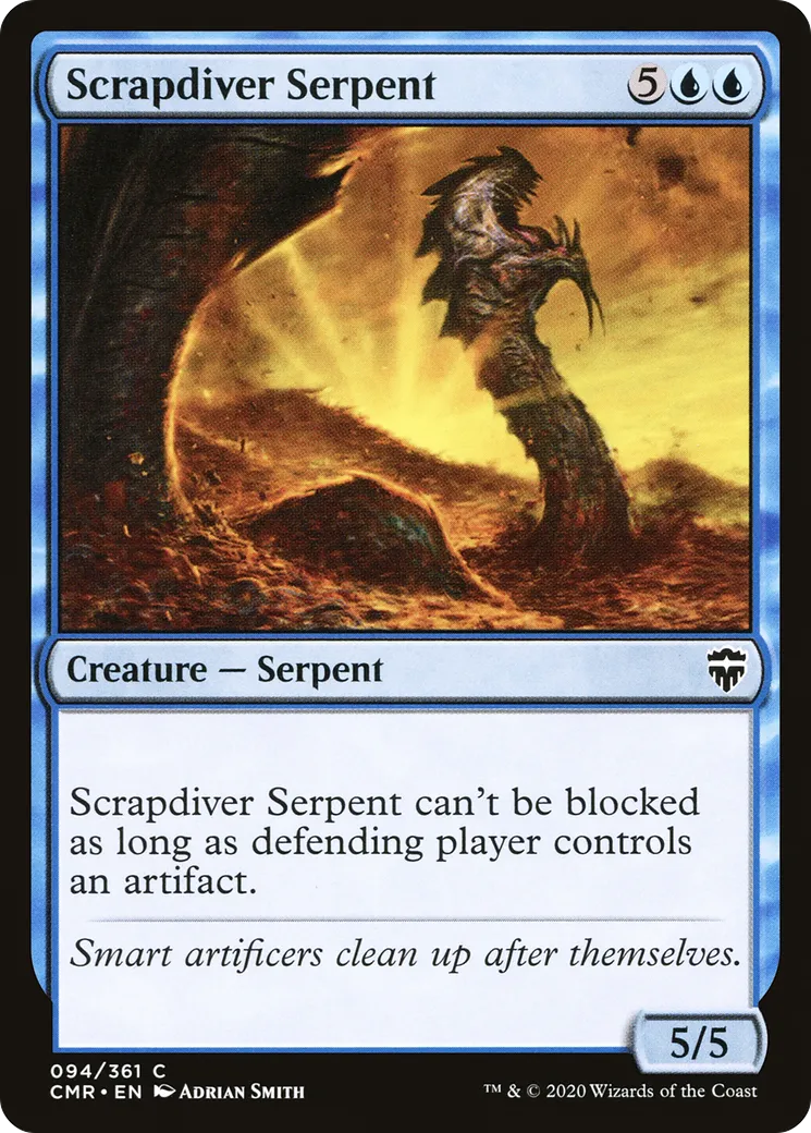 Scrapdiver Serpent — Commander Legends — Magic: The Gathering