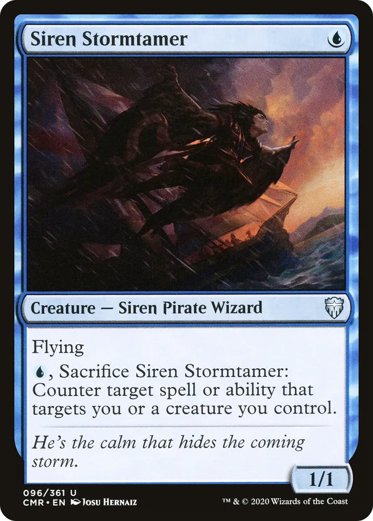 Siren Stormtamer — Commander Legends — Magic: The Gathering