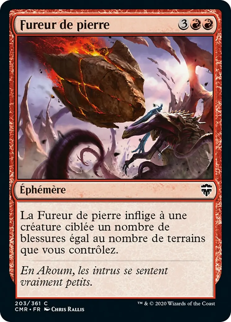 Fureur de pierre — Commander Legends — Magic: The Gathering