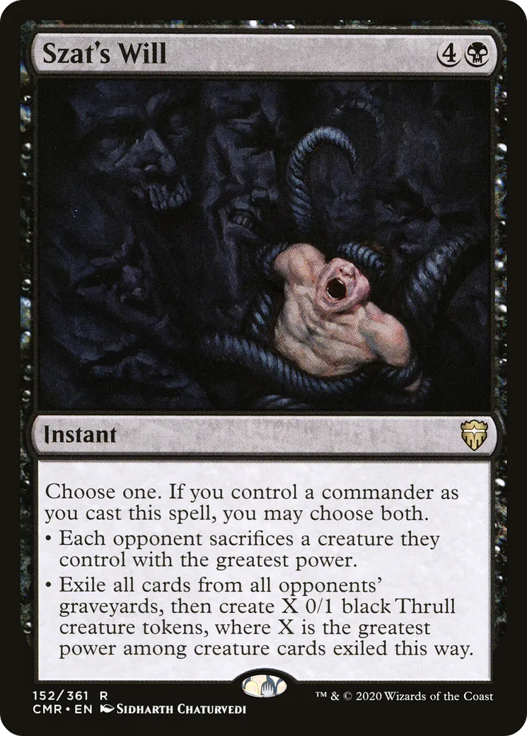 Szat's Will — Commander Legends — Magic: The Gathering