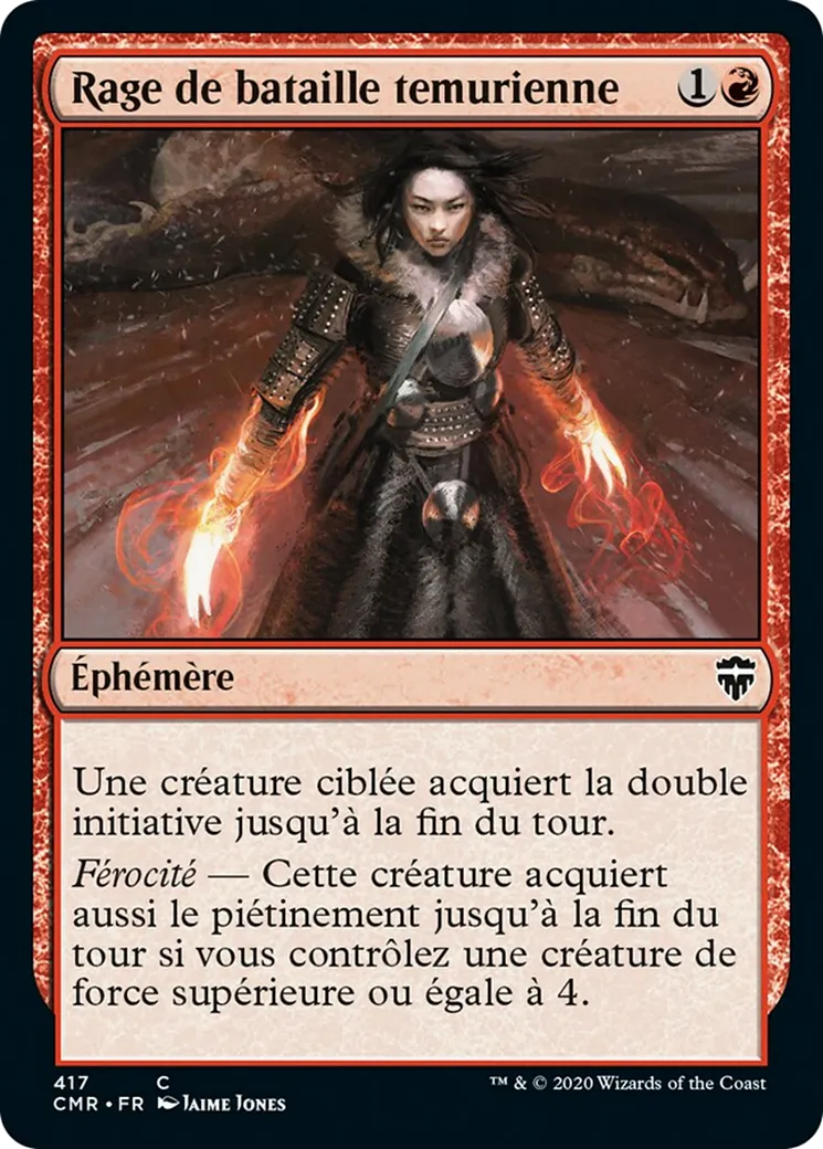 Rage de bataille temurienne — Commander Legends — Magic: The Gathering