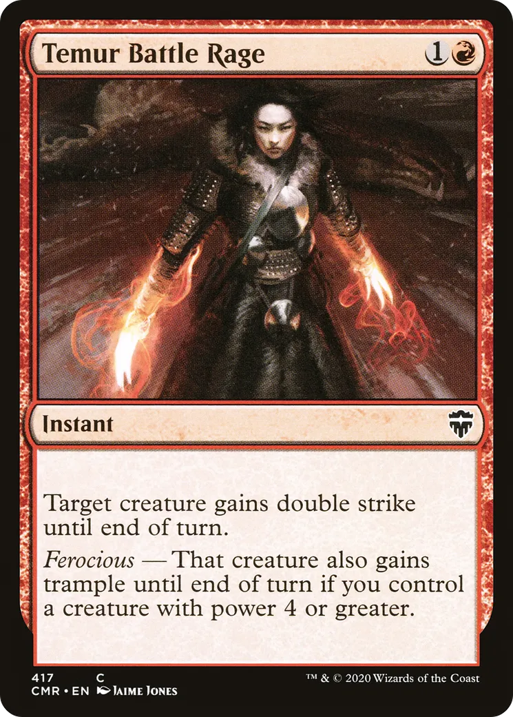 Rage de bataille temurienne — Commander Legends — Magic: The Gathering