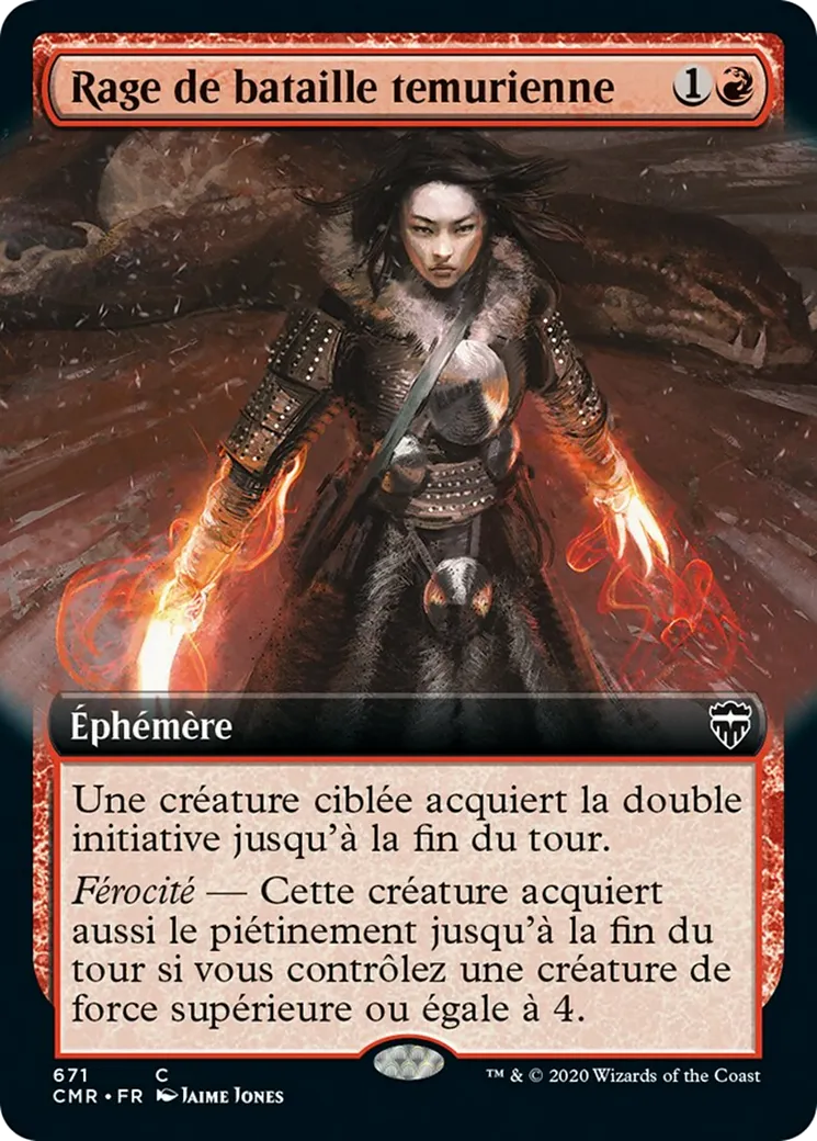 Rage de bataille temurienne — Commander Legends — Magic: The Gathering