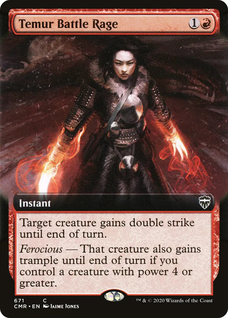 Temur Battle Rage — Commander Legends — Magic: The Gathering