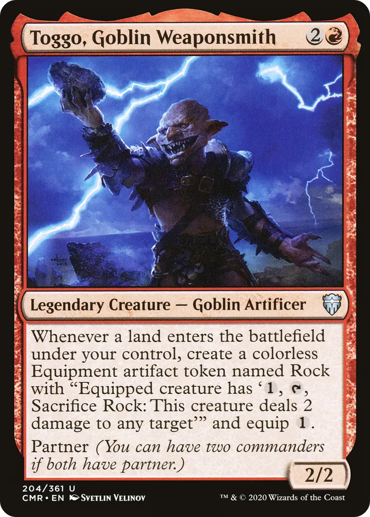 Toggo, Goblin Weaponsmith — Commander Legends — Magic: The Gathering