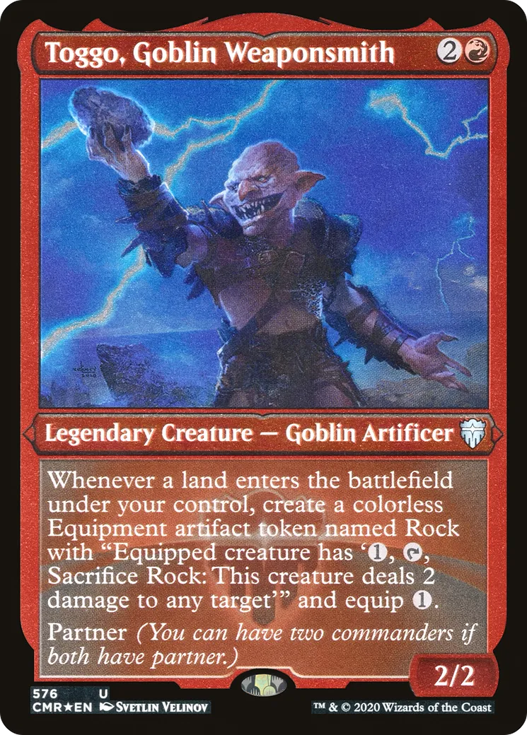 Toggo, Goblin Weaponsmith — Commander Legends — Magic: The Gathering