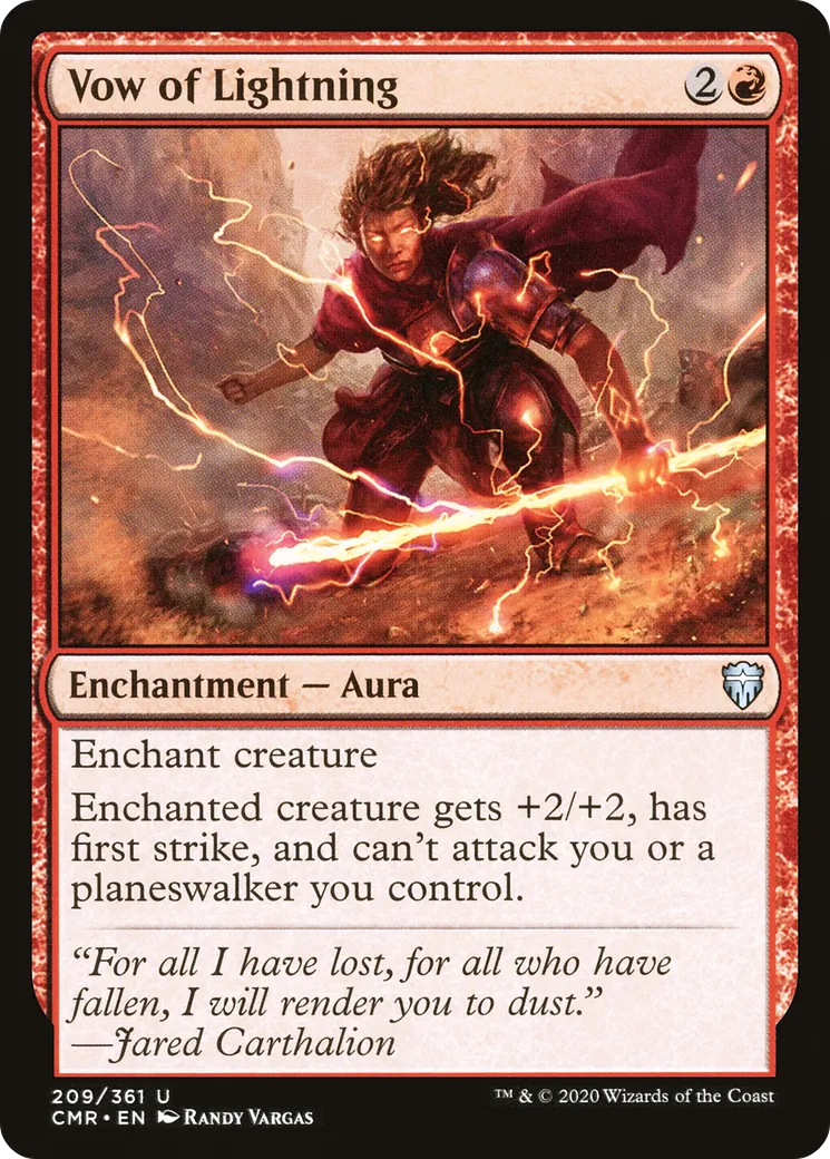 Vow of Lightning — Commander Legends — Magic: The Gathering