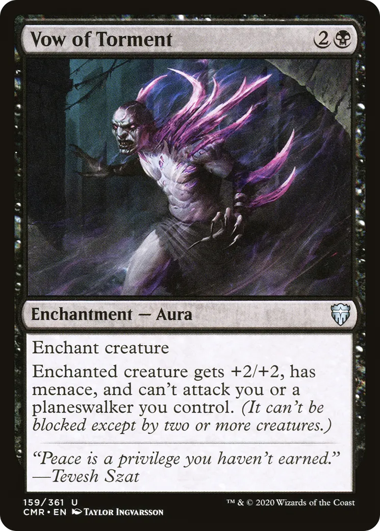 Vow of Torment from Commander Legends - Magic: The Gathering
