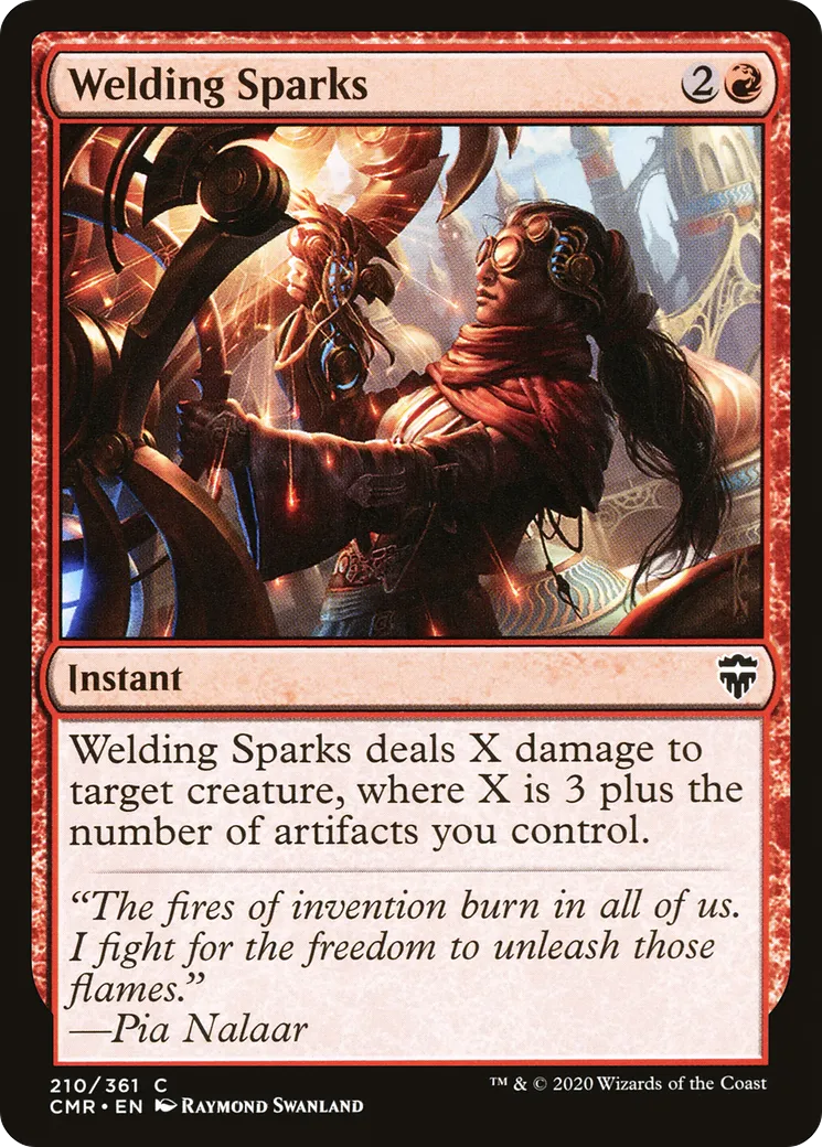 Welding Sparks from Commander Legends - Magic: The Gathering