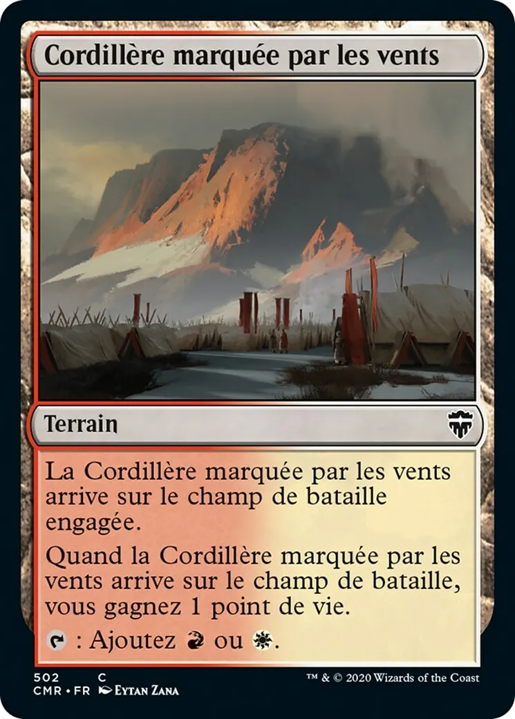 Cordillère marquée par les vents — Commander Legends — Magic: The Gathering