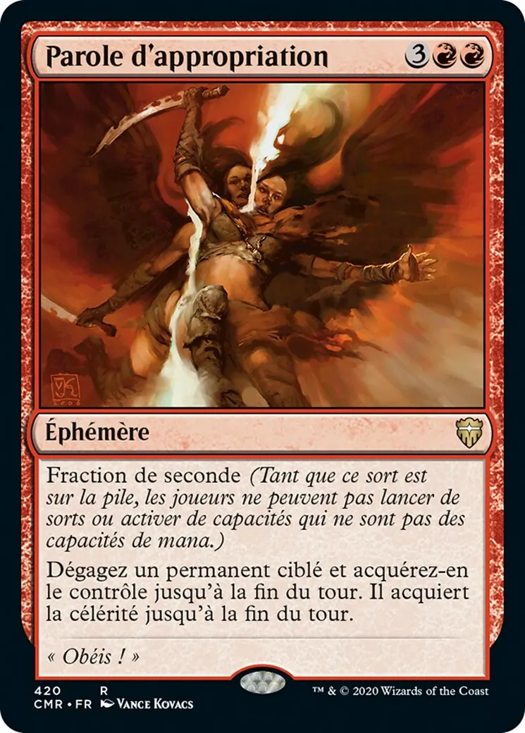 Parole d'appropriation — Commander Legends — Magic: The Gathering