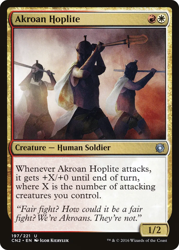 Akroan Hoplite — Conspiracy: Take the Crown — Magic: The Gathering
