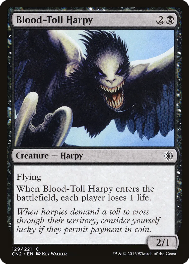 Blood-Toll Harpy — Conspiracy: Take the Crown — Magic: The Gathering