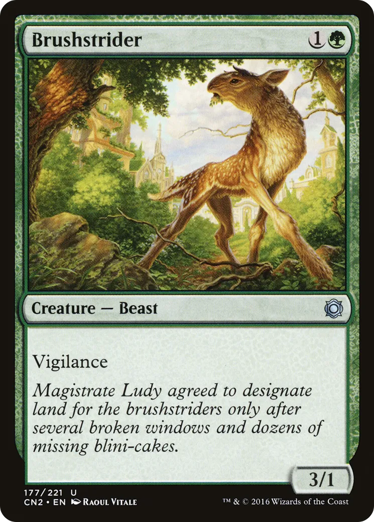 Brushstrider from Conspiracy: Take the Crown - Magic: The Gathering