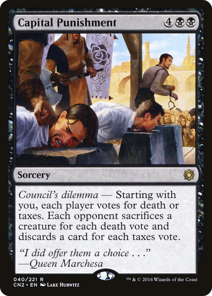 Capital Punishment — Conspiracy: Take the Crown — Magic: The Gathering