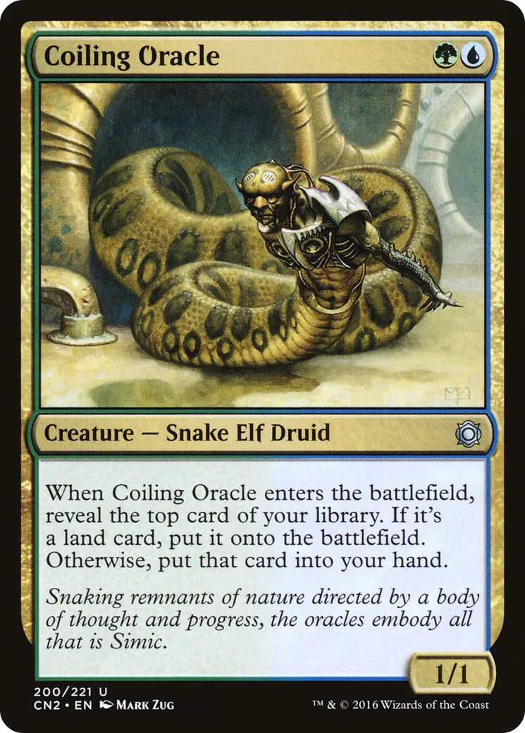 Coiling Oracle from Conspiracy: Take the Crown - Magic: The Gathering