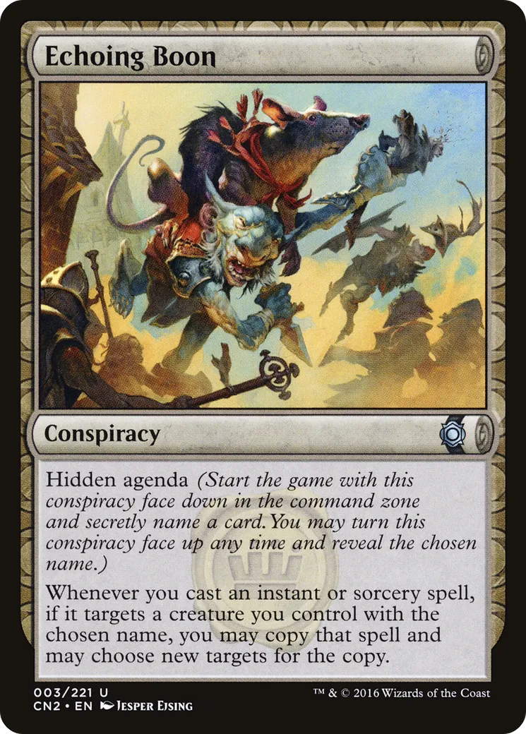 Echoing Boon — Conspiracy: Take the Crown — Magic: The Gathering