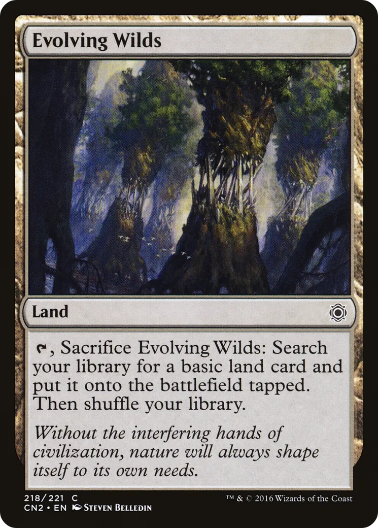 Evolving Wilds — Conspiracy: Take the Crown — Magic: The Gathering