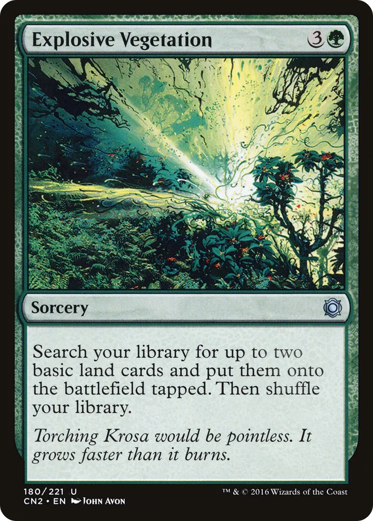 Explosive Vegetation — Conspiracy: Take the Crown — Magic: The Gathering