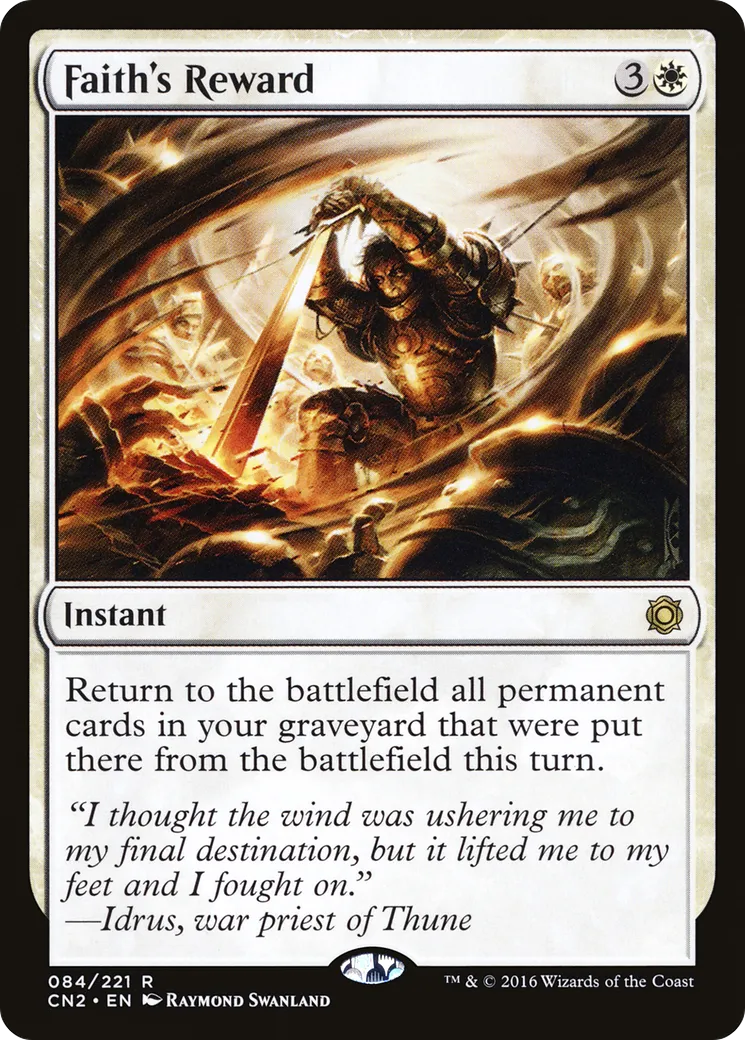Récompense de la foi — Conspiracy: Take the Crown — Magic: The Gathering