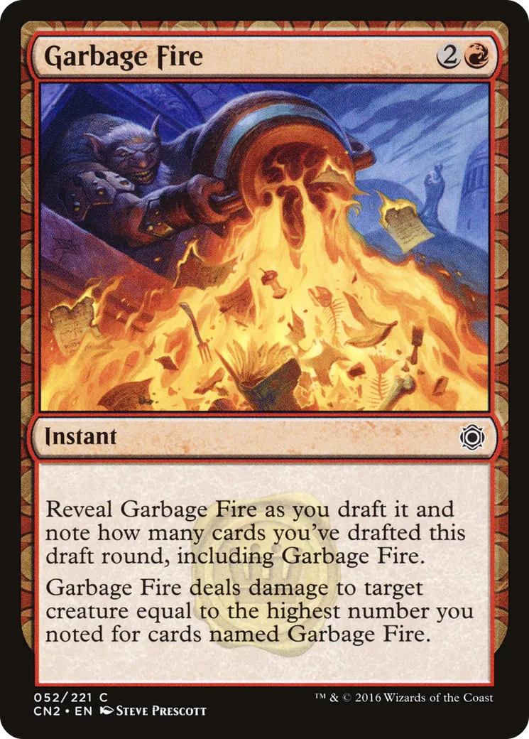 Garbage Fire — Conspiracy: Take the Crown — Magic: The Gathering
