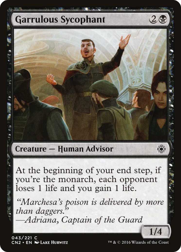 Garrulous Sycophant from Conspiracy: Take the Crown - Magic: The Gathering