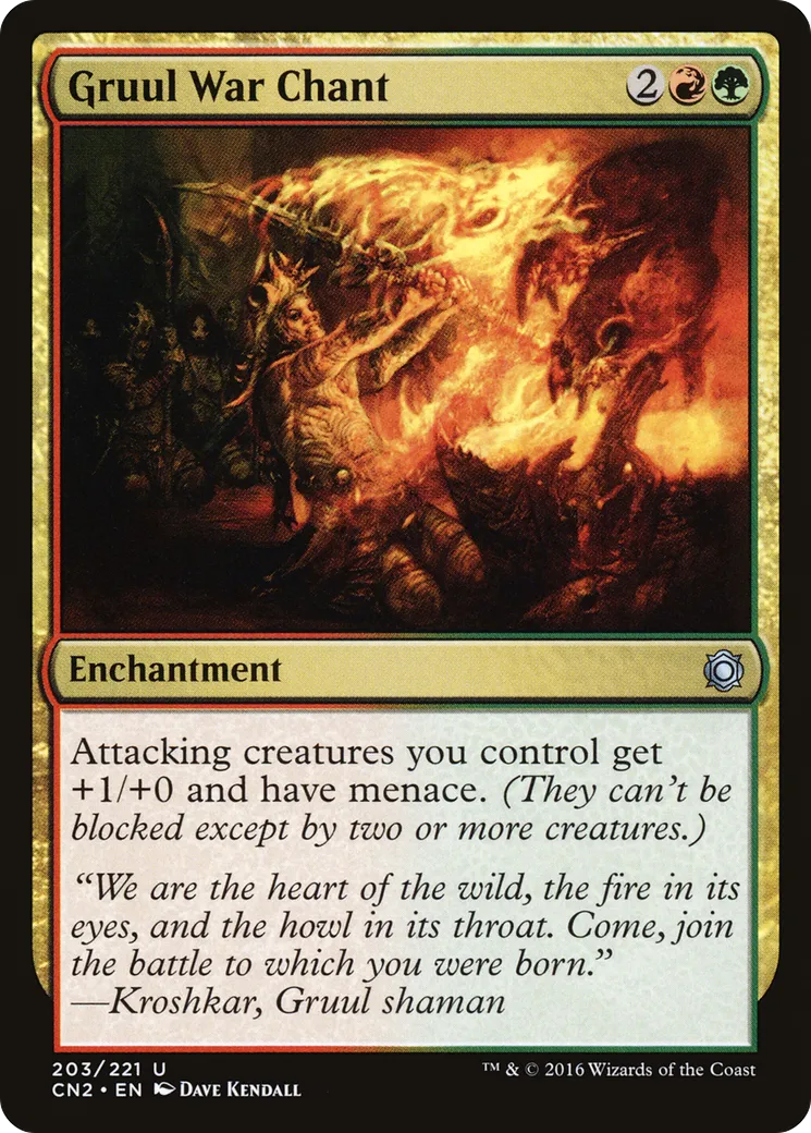 Chant de guerre gruul — Conspiracy: Take the Crown — Magic: The Gathering