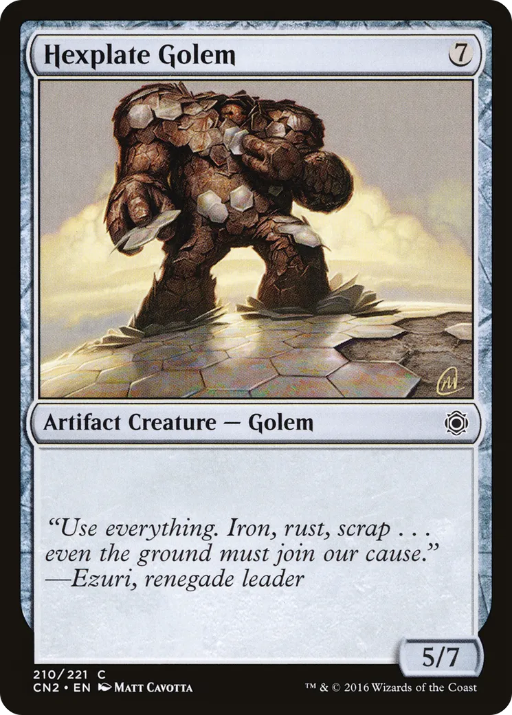 Hexplate Golem — Conspiracy: Take the Crown — Magic: The Gathering
