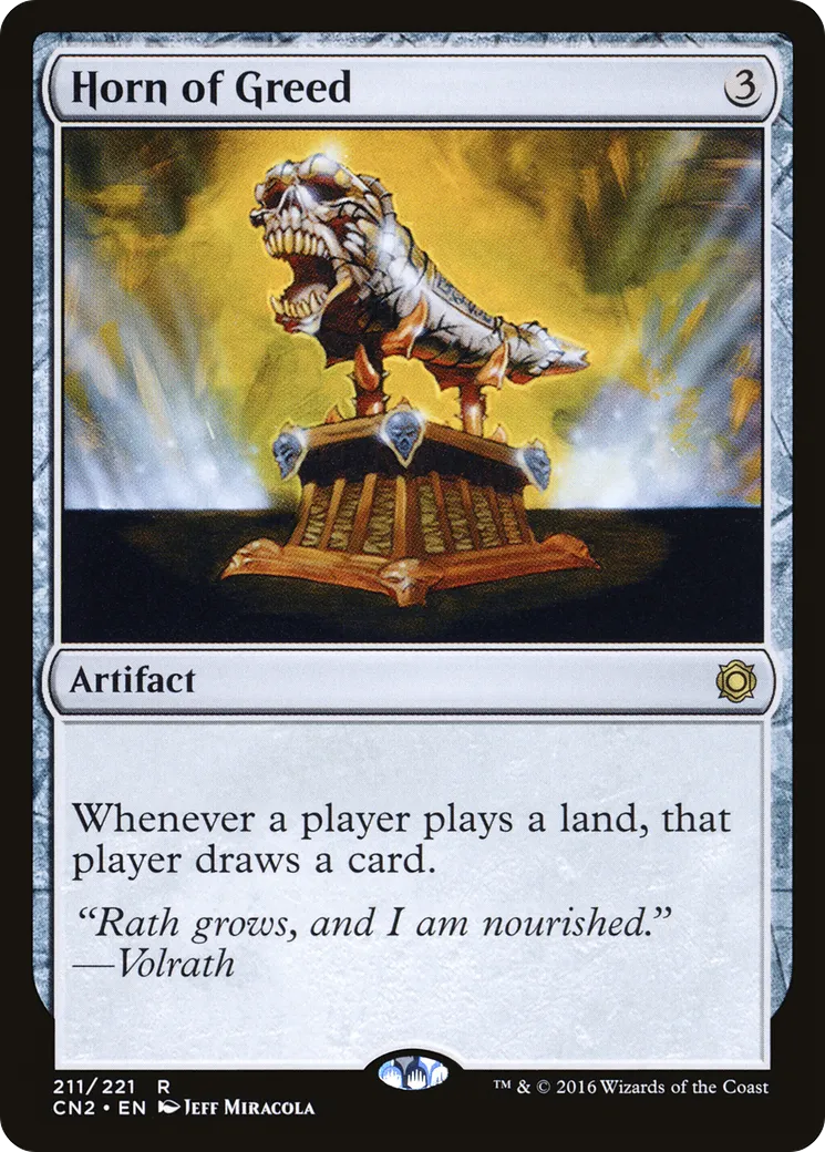 Horn of Greed — Conspiracy: Take the Crown — Magic: The Gathering