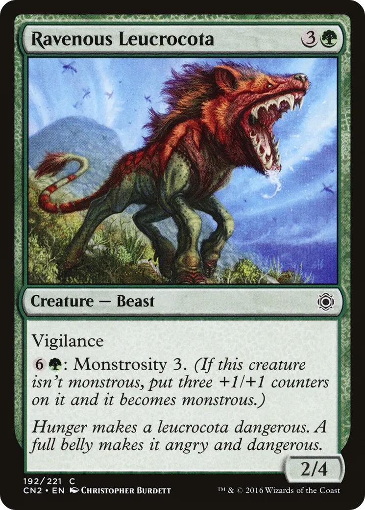 Ravenous Leucrocota — Conspiracy: Take the Crown — Magic: The Gathering