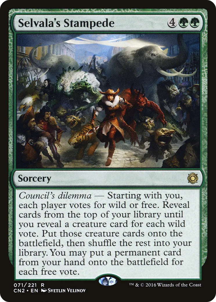 Selvala's Stampede — Conspiracy: Take the Crown — Magic: The Gathering