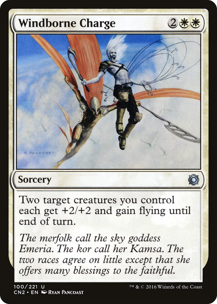 Charge portée par les vents — Conspiracy: Take the Crown — Magic: The Gathering