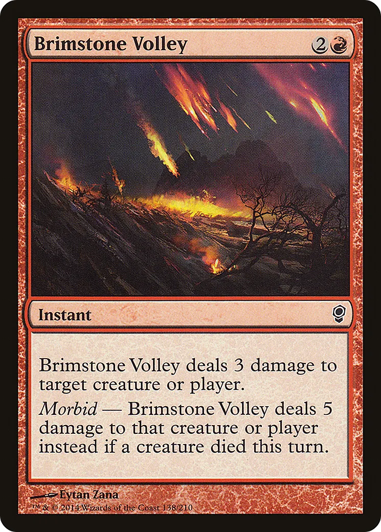 Brimstone Volley from Conspiracy - Magic: The Gathering