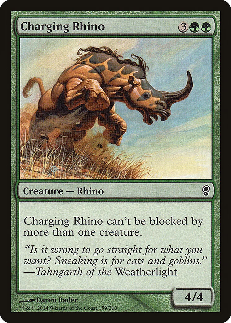 Charging Rhino — Conspiracy — Magic: The Gathering