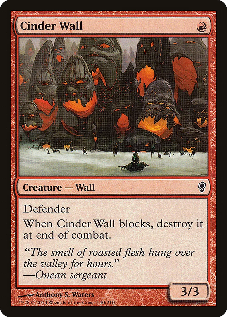 Cinder Wall from Conspiracy - Magic: The Gathering